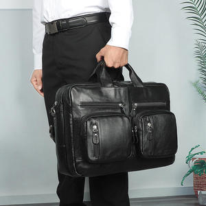 Sac à dos de voyage AndoBag, sacoche pour ordinateur portable 15 pouces pour hommes, en cuir de vache véritable, sac à bandoulière tendance pour affaires, sac à bandoulière 7429 - Product Image 2