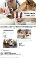 Iso 14443a 13,56 MHz Chip NFC incorporado en Etiqueta de vidrio Rfid