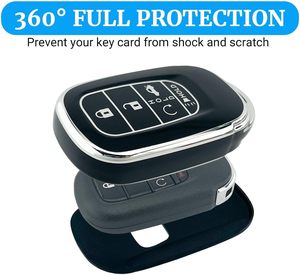 Housse de clé et <span class=keywords><strong>porte</strong></span>-clés en TPU souple résistante aux rayures pour <span class=keywords><strong>Honda</strong></span> Accord <span class=keywords><strong>Civic</strong></span> HRV CRV Pilot 2022-2025 - Product Image 5