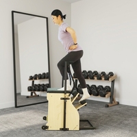 Silla Wunda de Madera de Arce para Pilates Reformer Serie MJD W56, Equipo de Ejercicio Portátil, Ajustable y Duradero para Uso en el Hogar y en Estudios