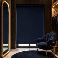 Stores à enroulement en tissu multicolores naturels, isolants thermiquement, sur mesure pour chambres et salons