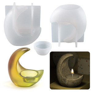 Moldes Portavelas Reutilizables Juego De 4 Moldes De Silicona Semicirculares, Moldes De... | Cuotas Sin Interés Moldes Silicona Resistentes Al Calor