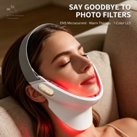 Appareil OEM 7 couleurs pour éliminer le double menton, instrument de lifting du cou et du visage, masseur micro-courant en V pour le visage et le cou