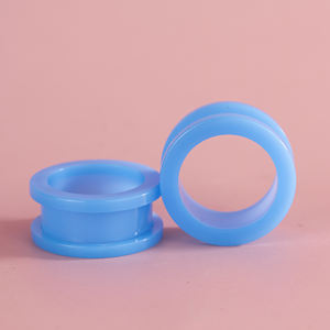 بيع بالجملة أزياء الجسم المجوهرات الاكريليك inkycolor مقاييس الأذن 2 p1.2-24 المسمار سدادات الأذن Y2K المجوهرات منفذ المصنع أسلوب لطيف - Product Image 5