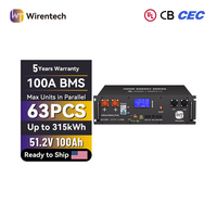 Sistema de almacenamiento de energía de litio para rack de servidor US Stock Rack Battery UL CE CB CEC de 5kWh, entrega rápida en 3-5 días, listo para enviar.