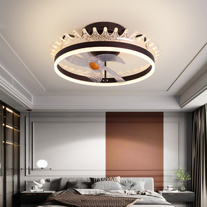 75W Hiện Đại DC Động Cơ Quạt Trần Với 5 Lưỡi Điều Khiển Từ Xa LED Chiếu Sáng <span class=keywords><strong>3</strong></span>-Tốc Độ Thay Đổi Độ Sáng 220V Cho Phòng Ngủ - Product Image 3