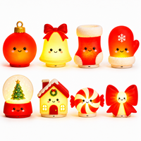 Waker, fabricant depuis plus de 20 ans, logo personnalisé, sans BPA, veilleuse en silicone de Noël, rechargeable, décoration de Noël, cadeau pour enfants