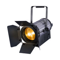 Mini projecteur LED 150W à zoom focal Fresnel, contrôle DMX512, température de couleur 2700-6500K pour éclairage de studio vidéo et de scène
