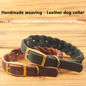 Neues Praktisches Hundehalsband, Modisches Retro-Stil Personalisiertes Gestricktes Haustier-Halsband - Product Image 1
