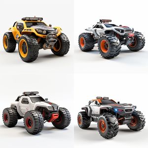 Camion télécommandé électrique 4x4 avec caméra pour enfants de 8 à 13 ans, prêt à rouler, carrosserie en plastique - Product Image 3
