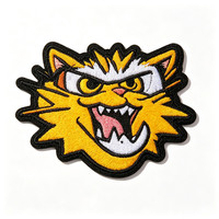 Patchs brodés animaux haute densité thermocollants pour vêtements, badges en tissu, patchs brodés chat de dessin animé pour vêtements