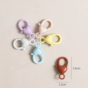 Ganchos de Metal Coloridos Tipo Langosta de 2.6mm, Accesorios para Cadenas de Llaveros con Forma de Corazón para la Fabricación de Joyería, Marca JC, OEM/ODM, Venta al Por Mayor - Product Image 2
