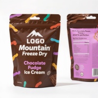 Sacs de conservation alimentaire biodégradables à fermeture éclair, réutilisables, pour emballage de collations, pour un usage quotidien