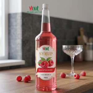 น้ำเชื่อมราสเบอร์รี่ธรรมชาติ 750 มล. ยี่ห้อ VINUT น้ำผลไม้แท้ 100% สกัดสดจากเวียดนาม ได้รับการรับรองมาตรฐาน BRC/GMP อายุการเก็บรักษา 18 เดือน - Product Image 3