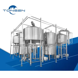 800L 1000L 1500L 2000L Stainless steel combined brewhouse Turnkey Project Of Brewery Whole Set beer brewing equipment