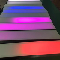 Carreaux de lumière LED RVB pour l'extérieur, éclairage linéaire au sol pour piste de danse, allée en brique, IP67