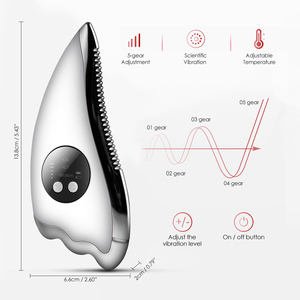 Outil de massage électrique Gua Sha rechargeable de conception nouvelle, avec prise USB, vibration et chauffage, pour les soins du visage - Product Image 6