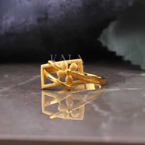 Elegante anillo de oro liso para hombres y mujeres Diseño de Banda Clásica alta - Product Image 1