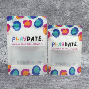 Tùy chỉnh thiết kế đơn giản đứng lên túi túi với cửa sổ mờ cho hoạt động Đảng kit công cụ bao bì nhựa túi - Product Image 1