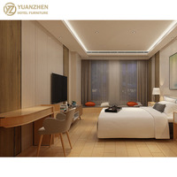 Ensemble de chambre d'hôtel de luxe au design moderne en bois de chêne massif et MDF, écologique, pour appartements et hôtels, prix compétitif direct usine