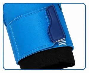 Gants de gardien de but professionnels personnalisés de haute qualité, très demandés, en caoutchouc bleu pour l'extérieur - Product Image 2