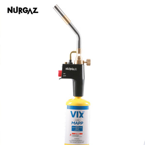 Torche de soudage NURGAZ à tête inclinée 135 mm, propane, gaz Mapp, allumage piézoélectrique, interface CGA600 - Product Image 5