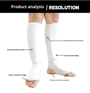 อุปกรณ์ป้องกันข้อเท้าและหน้าแข้งสำหรับผู้ใหญ่ ทำจากวัสดุ EVA สำหรับกีฬา<span class=keywords><strong>มวย</strong></span> คาราเต้ MMA ซานด้า เทควันโด - Product Image 6