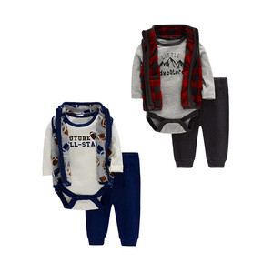 Conjunto Casual de Otoño/Invierno 100% Algodón para Bebé: Pelele para Niño y <span class=keywords><strong>Chaleco</strong></span> Cálido para Niña con Cierre de Botones - Taobao Cloud Order - Product Image 5