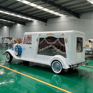 سيارة الجنائز الكلاسيكية البيضاء المصنوعة يدويًا من المصنع سيارة جنازة فاخرة عتيقة عربة كهربائية - Product Image 2