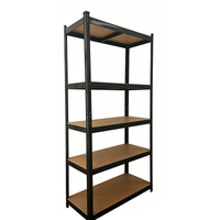 Étagère de rangement métallique sans boulons à 5 niveaux réglable, résistante à la corrosion, pour cuisine, garde-manger et garage (vente en gros)