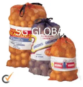 Sac filet en plastique oignon ail pomme de terre sac de rangement monofilament sac filet à fruits sac pour oignon