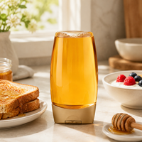 Bouteille souple ovale personnalisée de qualité alimentaire pour miel, ketchup, confiture, sauce salade – Contenant vide à inverser