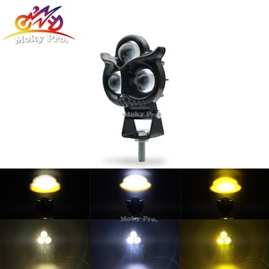 Nouveau style de phare antibrouillard LED pour moto, phare hibou à 3 lentilles pour moto, projecteurs pour moto - Product Image 5