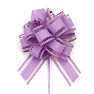 Venda quente 4 Polegadas PP Pull Fita Arcos para Embrulho Caixas ou Decorações Flor X-mas Partido Organza Cetim Colorido Pull Bow - Product Image 4