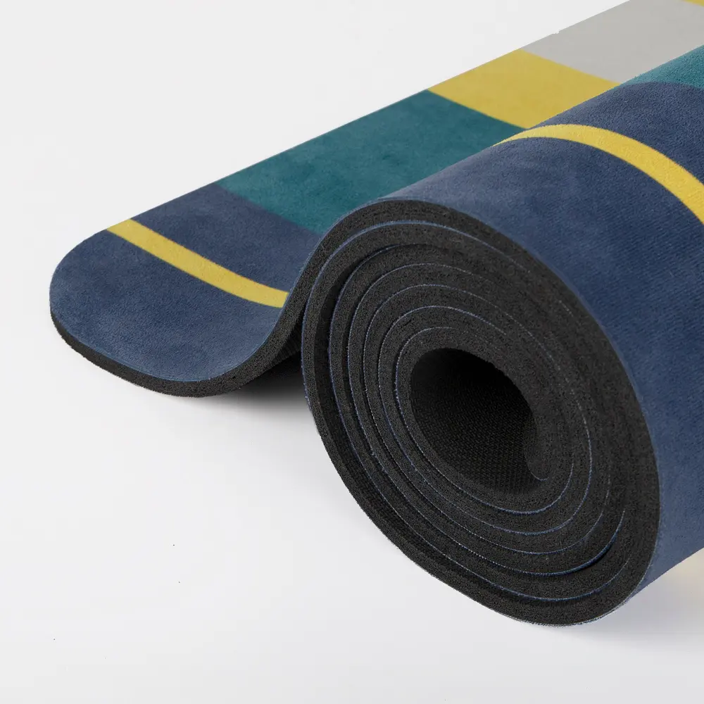 MOWIN-alfombrilla de goma Natural para Yoga, estera de ante de microfibra con estampado caliente, respetuoso con el medio ambiente, nuevo diseño personalizado