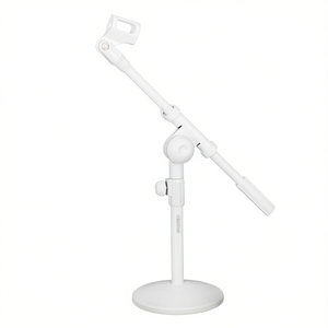 Soporte de micrófono de escritorio con base redonda, soporte universal para mesa, brazo ajustable de 5 núcleos para soporte de micrófono - Product Image 1