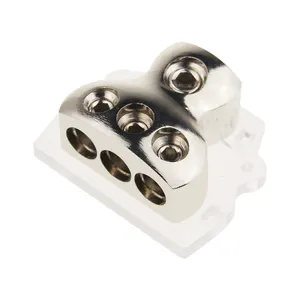 Khối Phân Phối Điện Âm Thanh Xe Hơi 3 Chiều Khối Phân Phối Xe Hơi Bằng Đồng 1 X 0GA IN/ 3 X 4GA OUT - Product Image 5