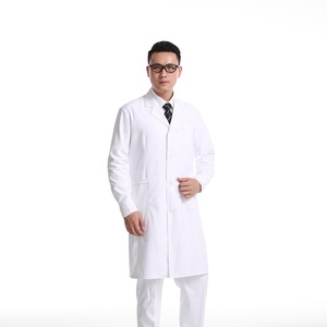 Consegna Rapida <span class=keywords><strong>Camice</strong></span> da Laboratorio Bianco in Twill per <span class=keywords><strong>Uomo</strong></span> Uniforme da Medico per Ospedale Uniforme da Dentista Made in China - Product Image 3