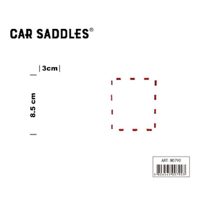 Autocollant réfléchissant rouge pour selle de voiture, 8,5x3 cm, pour la sécurité des camions et des remorques - Product Image 1