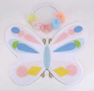Alas de Hada para Niñas, Alas de Mariposa de Princesa, Accesorio para Fiestas de Cumpleaños y Halloween, Coloridas, Reutilizables, de Fieltro No Tóxico - Product Image 1
