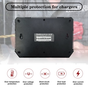 Cargador Rápido de Doble Puerto N14 N18 con Inversor de 110V/220V 220W para Baterías MilWaukes, Compatible con Baterías MilWaukes de 14.4V-18V - Product Image 5