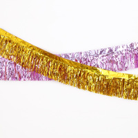 25cm * 2.75m coloré métallisé feuille gland toile de fond rideau pour fête d'anniversaire Photo fond douche nuptiale mariage décoration murale