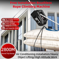 Machine de levage électrique télécommandée rechargeable pour travaux en altitude avec batterie au lithium pour levage de murs extérieurs