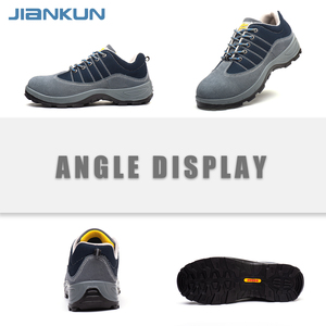 รองเท้าเซฟตี้ JIANKUN แฟชั่น รุ่นประหยัด สำหรับผู้ชายและผู้หญิง ป้องกันการกระแทก หัวเหล็ก หนังกลับนุ่ม ใส่ได้ทุกฤดู เหมาะสำหรับทำงาน - Product Image 2