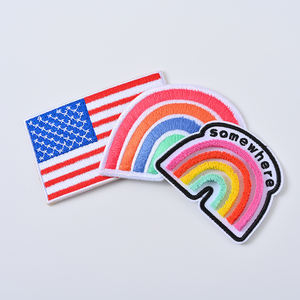 Parches de hierro Lgbt de arcoíris personalizados de transferencia de calor, parches de insignia bordada de prensa de calor para ropa - Product Image 3