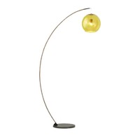 Lampe sur pied Wabi-Sabi Green Arc, design rétro, éclairage moderne du milieu du siècle, lampe de canapé pour une ambiance vintage