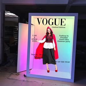 ไฟ LED เปลี่ยนสีได้สำหรับนิตยสาร montaje Vogue, บูธวิดีโอสำหรับผู้มีชื่อเสียงใช้แบตเตอรี่ - Product Image 2