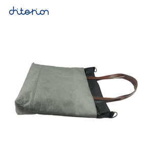 Tyvek bolso bandolera bolsa de compras con <span class=keywords><strong>grandes</strong></span> bolsillos y correa de algodón para los hombres y las mujeres - Product Image 5