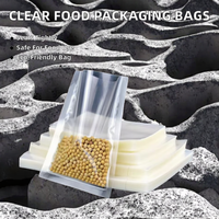 Sacs d'emballage transparents thermosoudés sur 3 côtés pour biscuits individuels, qualité alimentaire, emballage transparent pour beignets et biscuits, impression en héliogravure, plastique PE