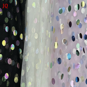 Film de gaufrage à chaud en maille à <span class=keywords><strong>pois</strong></span> bronzés, gaufrage laser, film de gaufrage à chaud coloré, maille de gaufrage colorée, jupes pour filles, tissu en maille coloré - Product Image 1